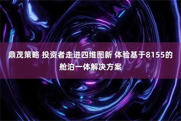 鼎茂策略 投资者走进四维图新 体验基于8155的舱泊一体解决方案